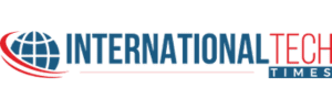 FCC_As_Seen_In_International_Tech_Times Logo of 'International Tech Times' with a globe icon and curved red lines beside bold blue and red text.