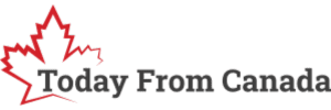 FCC_As_Seen_In_TodayFrom_Canada Logo of 'Today From Canada' featuring a red maple leaf outline next to the text.