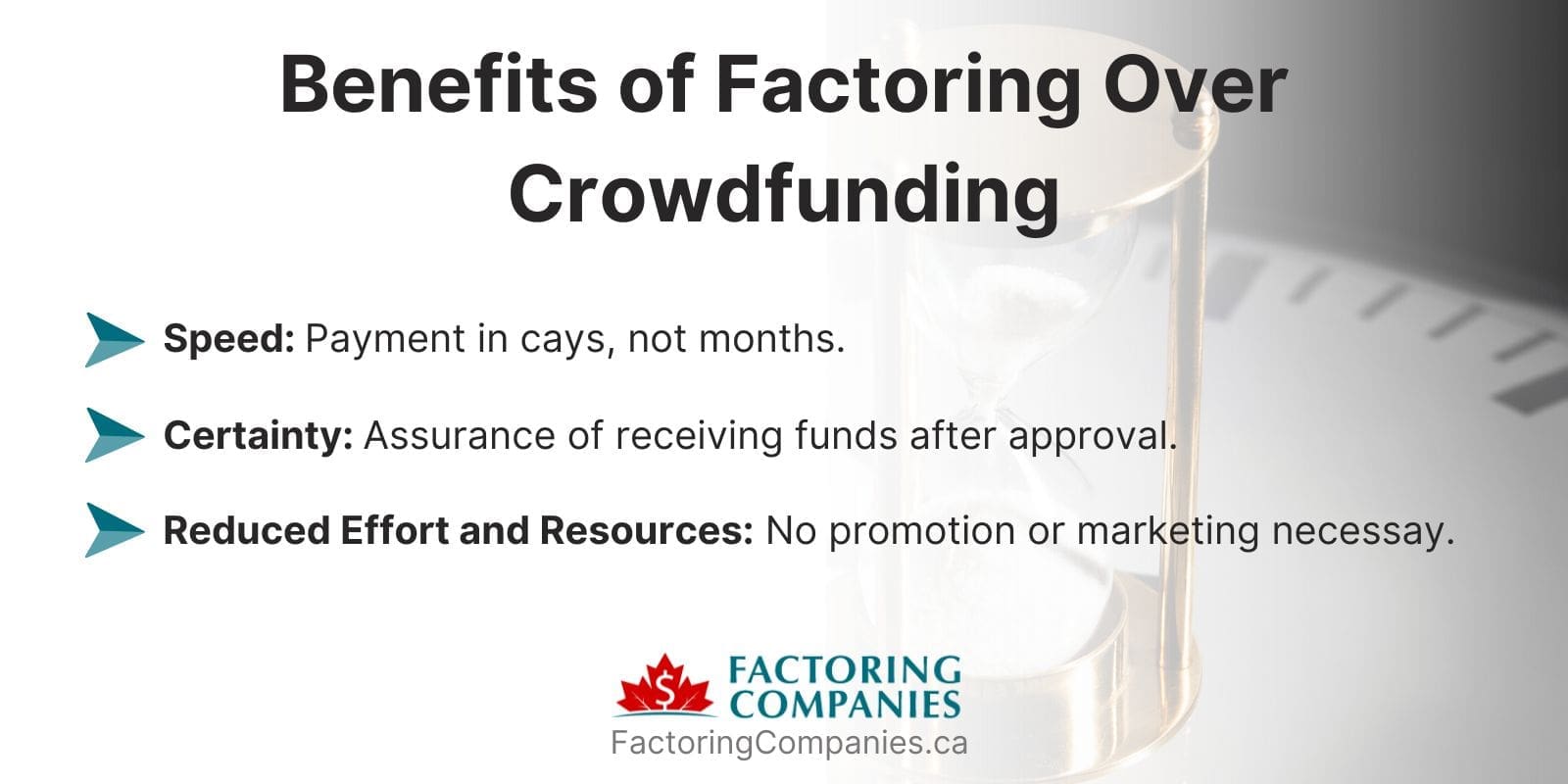 Benefits of Factoring Over Crowdfunding