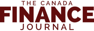 Logo of The Canada Finance Journal in bold, dark red text on a transparent background.