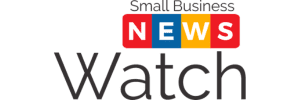 Logo of 'Small Business News Watch' featuring the word 'NEWS' in colored blocks and 'Watch' in bold black text.