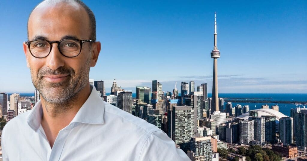 Ontario Government Contractor Payment Terms: What to Expect - businessman with Ontario in background,