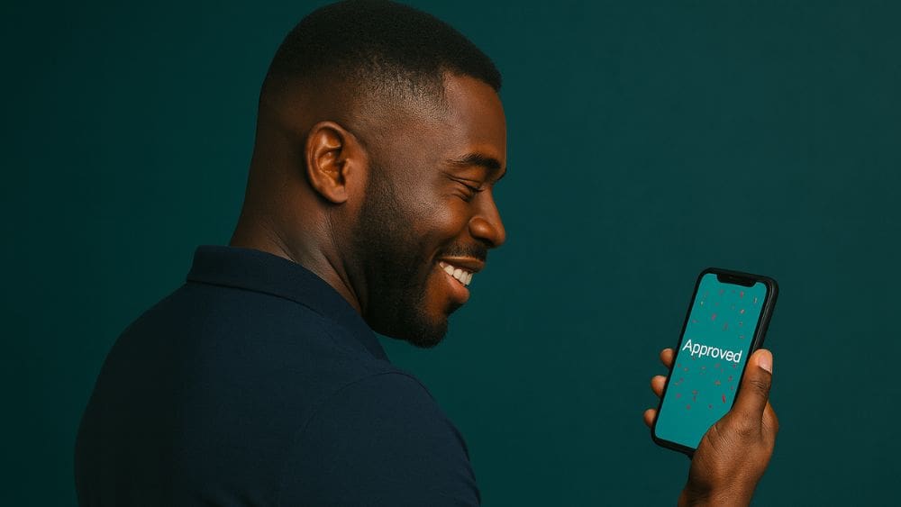 Factoring for Large Projects: Managing High-Value Invoices - Man smiling looking at phone